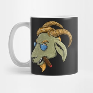 Hip Goat Smoking Cigar Mug